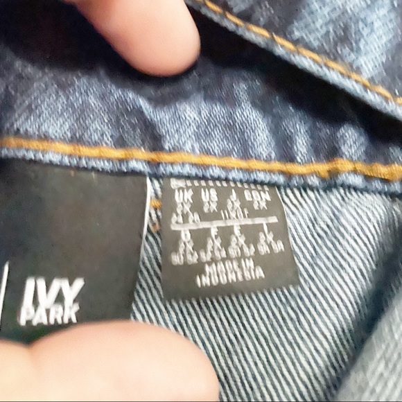 Adidas Ivy Park Wide Leg Denim Snap Up Baggy Pants Jeans Rodeo Collection Sz 2X - Picture 12 of 16